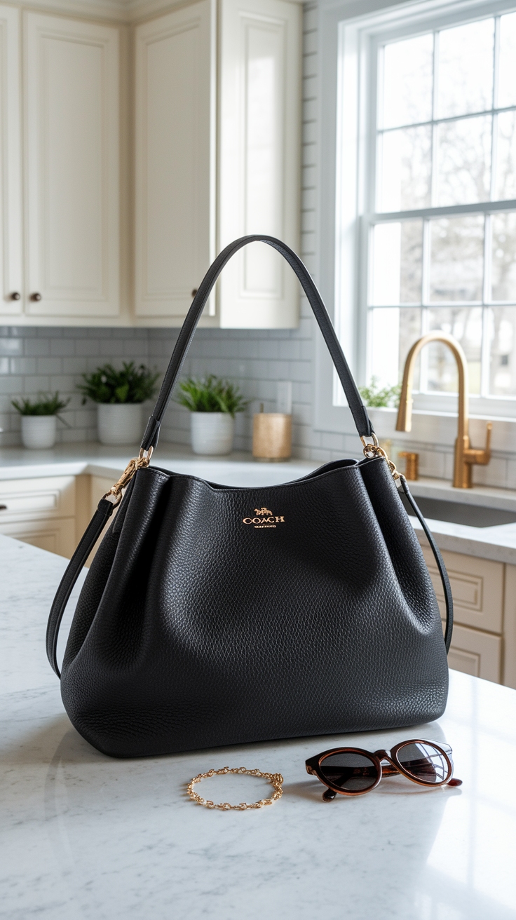 The Versatility of the Coach Black Shoulder Bag outfit idea