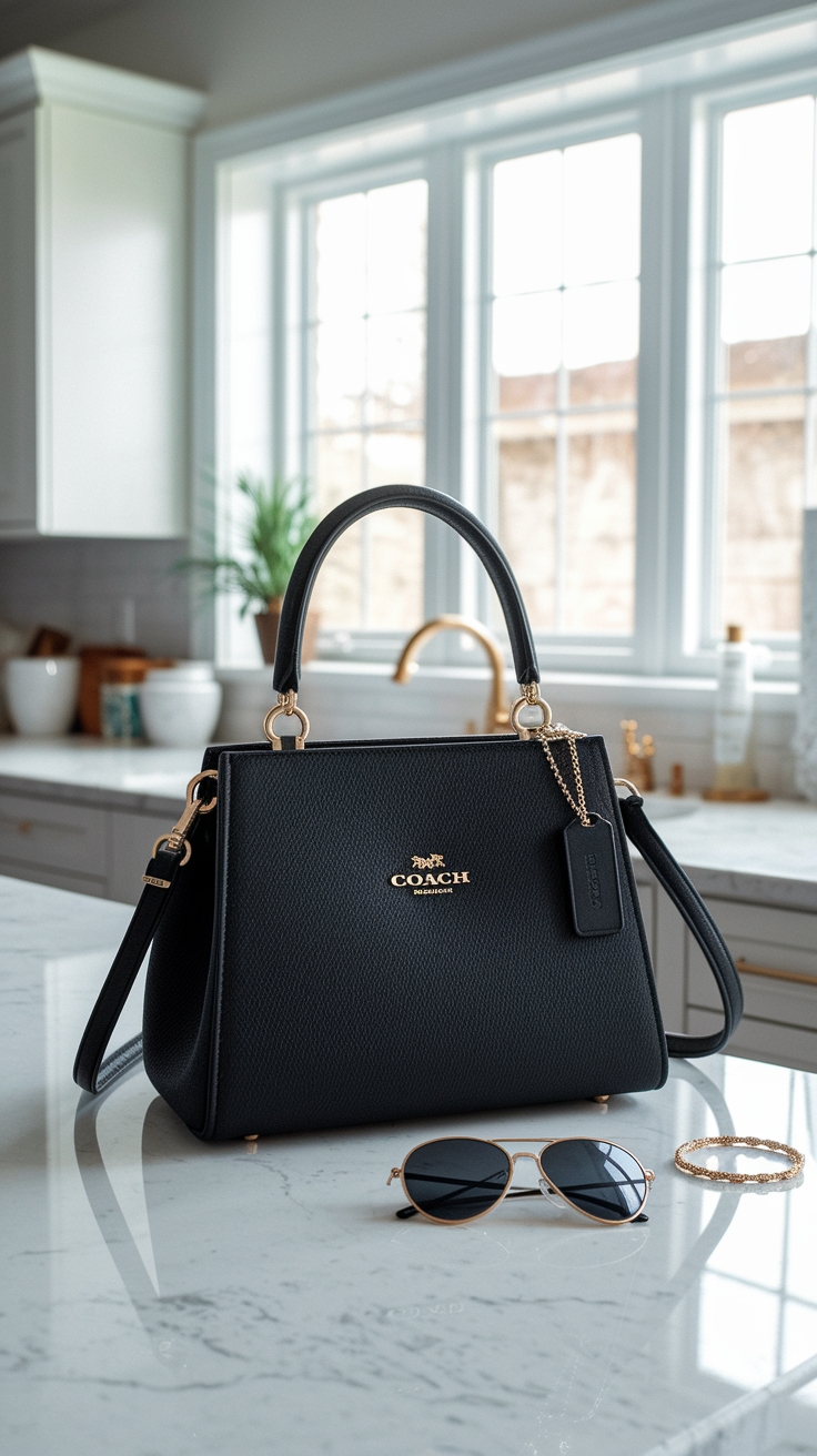 Sleek Coach Teri Shoulder Bag Black: A Must-Have outfit idea