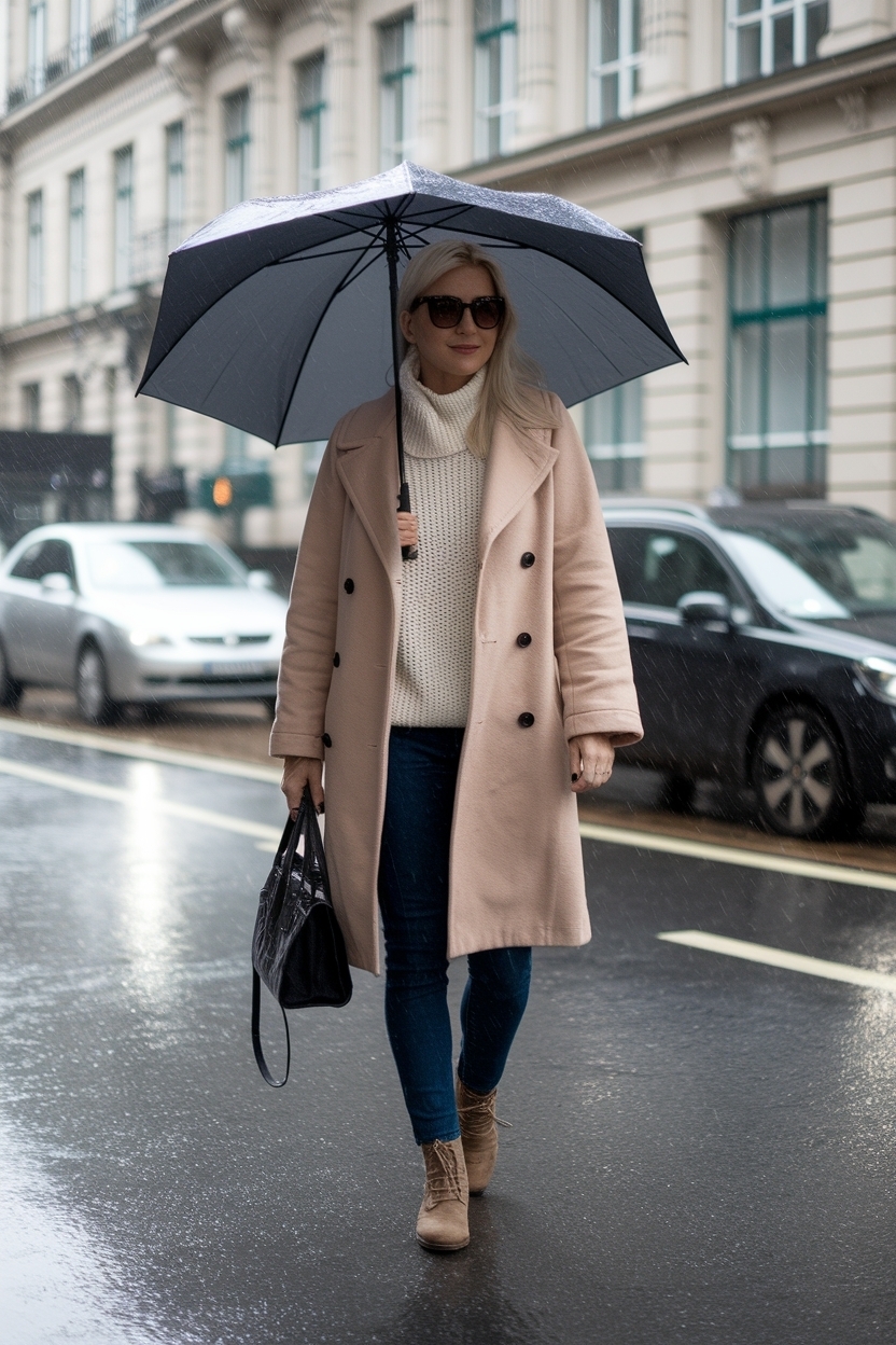 Cold Rainy Day Outfit Casual: Stay Stylish and Comfortable outfit idea