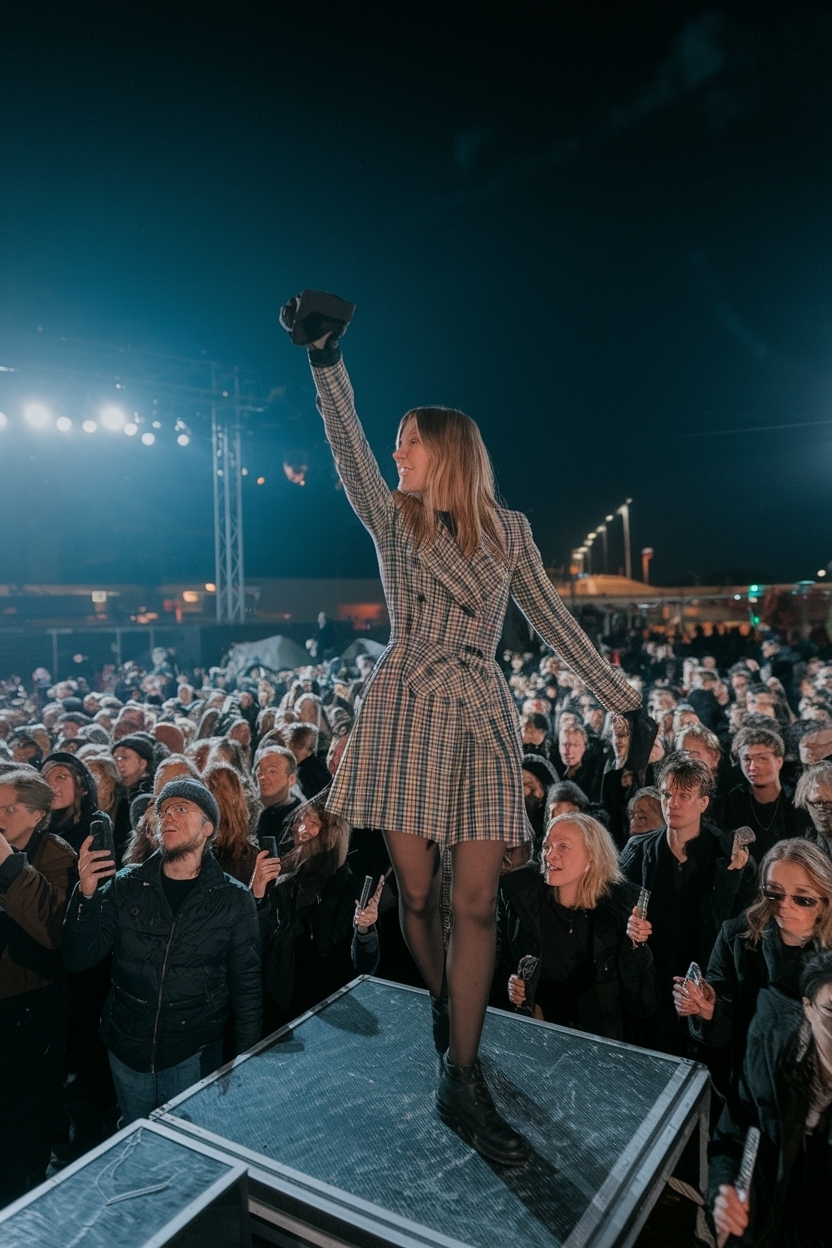 Concert Outfit Ideas Night Winter: Shine in the Cold outfit idea