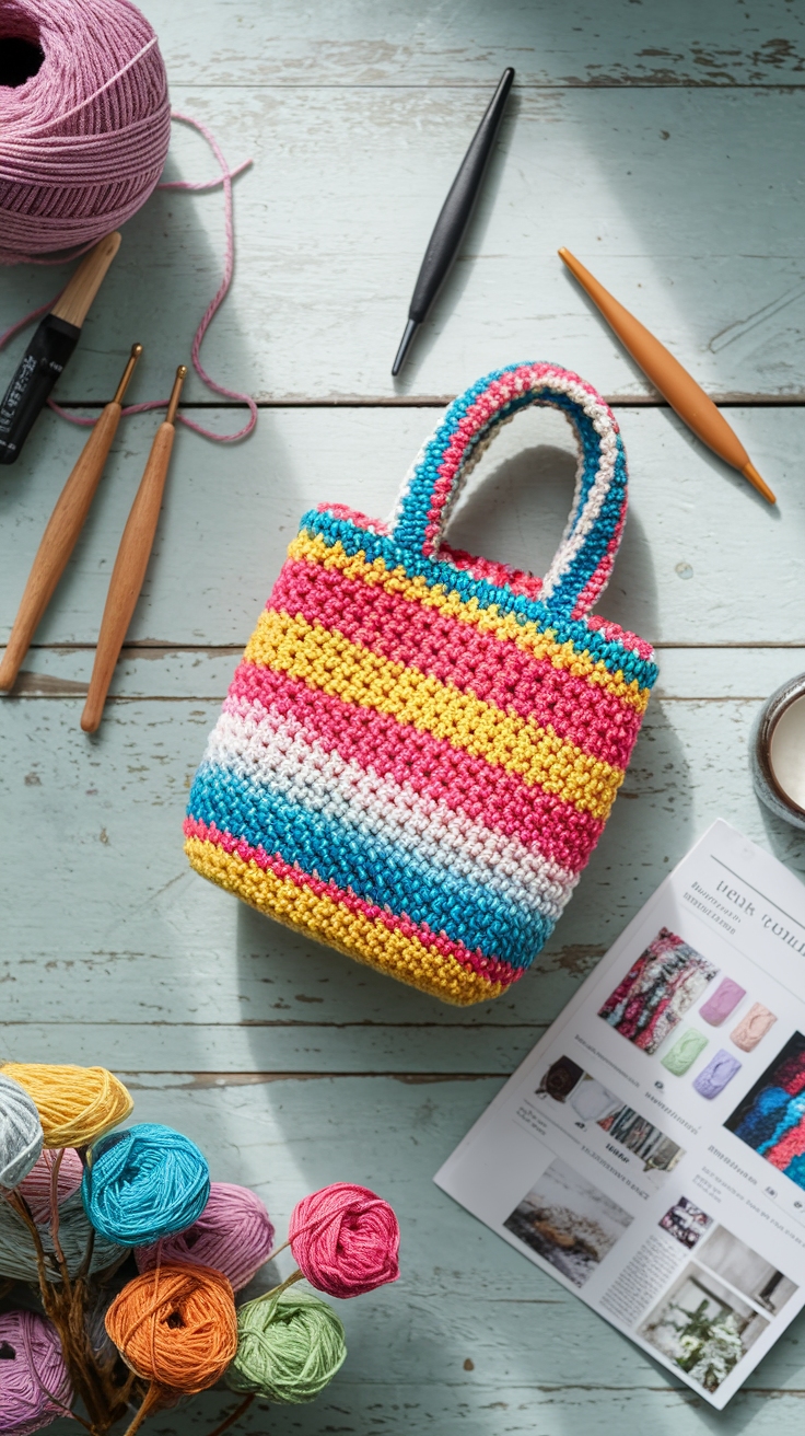 Crochet Mini Bag Tutorial: Quick and Cute Projects outfit idea