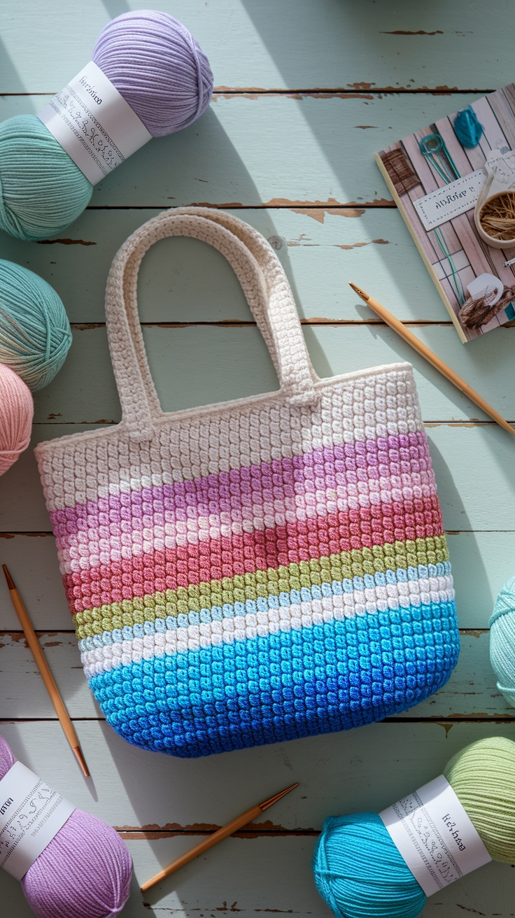 Crochet Tote Bag: Sustainable Fashion at Its Best outfit idea