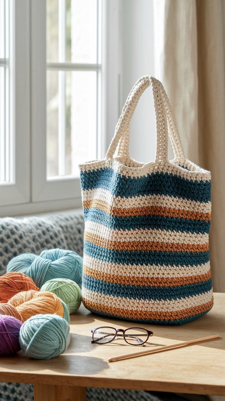 Crochet Tote Bag Tutorials: Step-by-Step Guides outfit idea