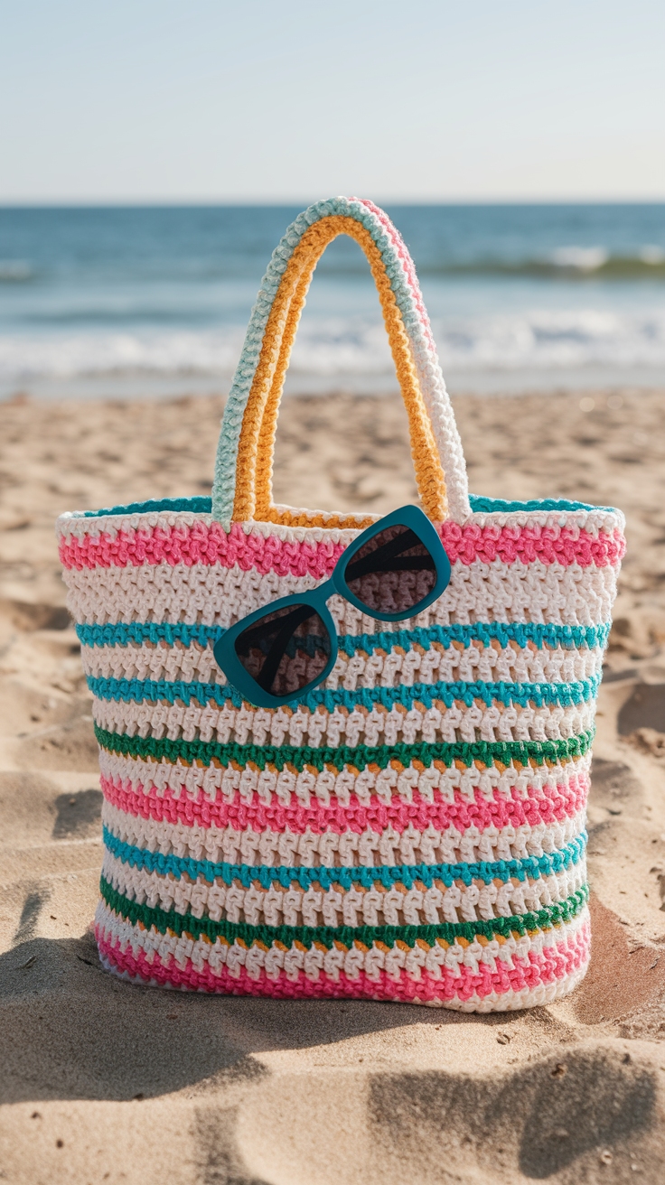 Trendy Cute Crochet Tote Bag Patterns to Enjoy outfit idea