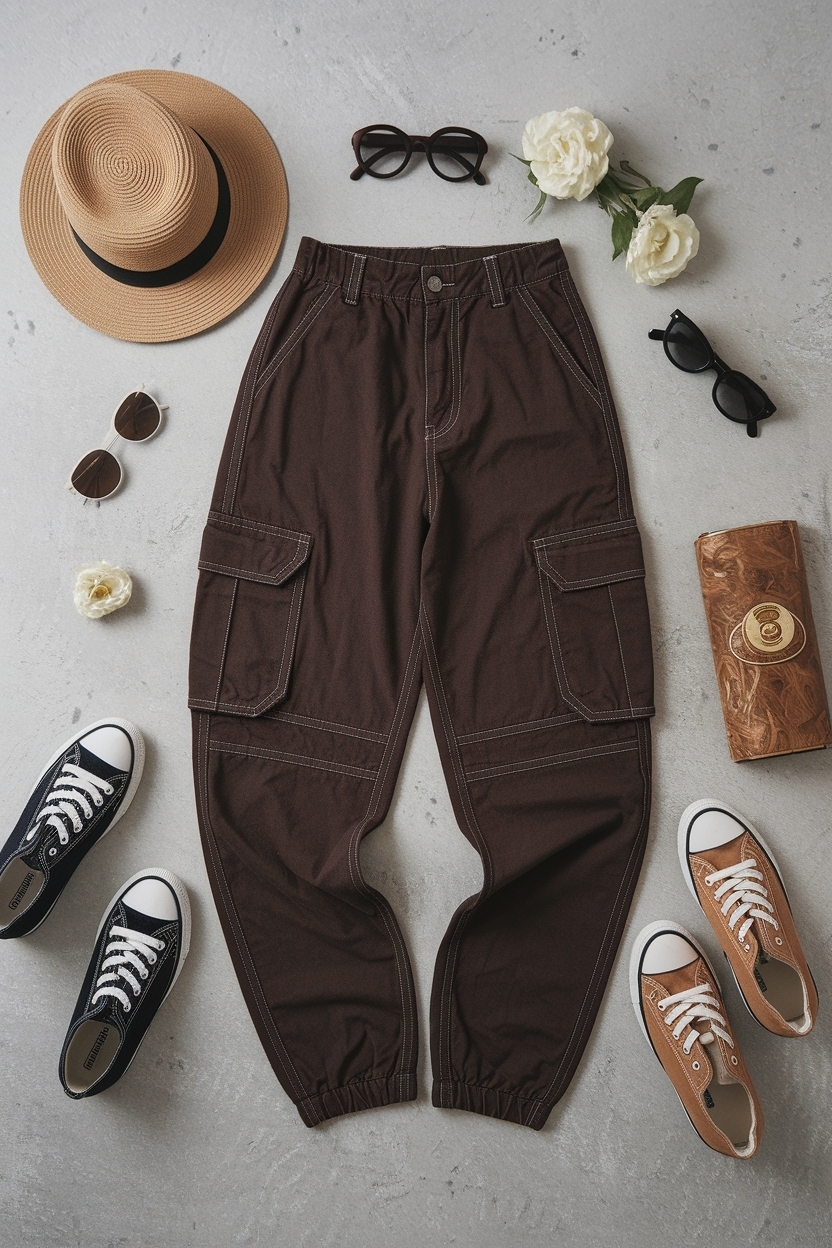 Dark Brown Cargo Pants Outfit: Elevate Your Wardrobe outfit idea