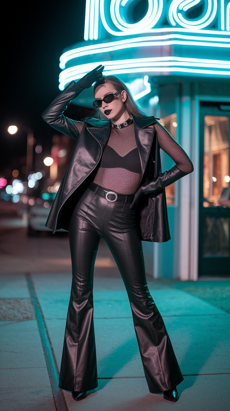 Dark Retro Outfit Inspiration for Bold Looks outfit idea