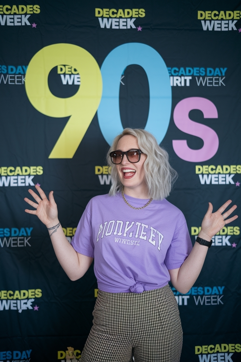 Decades Day Spirit Week 90s: Embrace Iconic Fashion Trends outfit idea