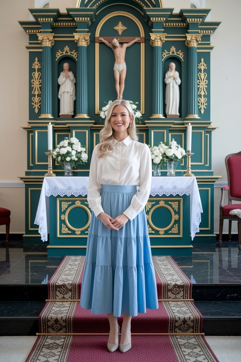 Easter Church Outfit for Women: Floral and Pastel Inspirations outfit idea