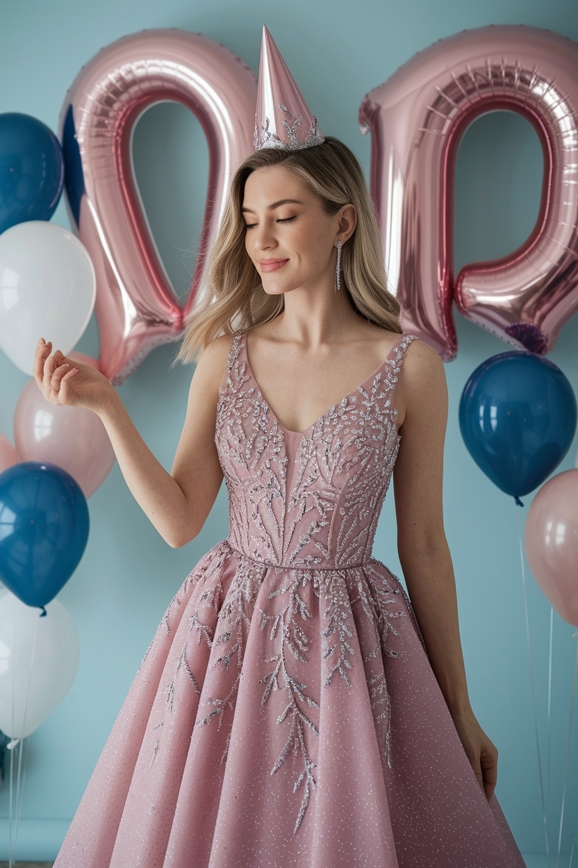 Elegant Birthday Dress for Women to Dazzle Guests outfit idea