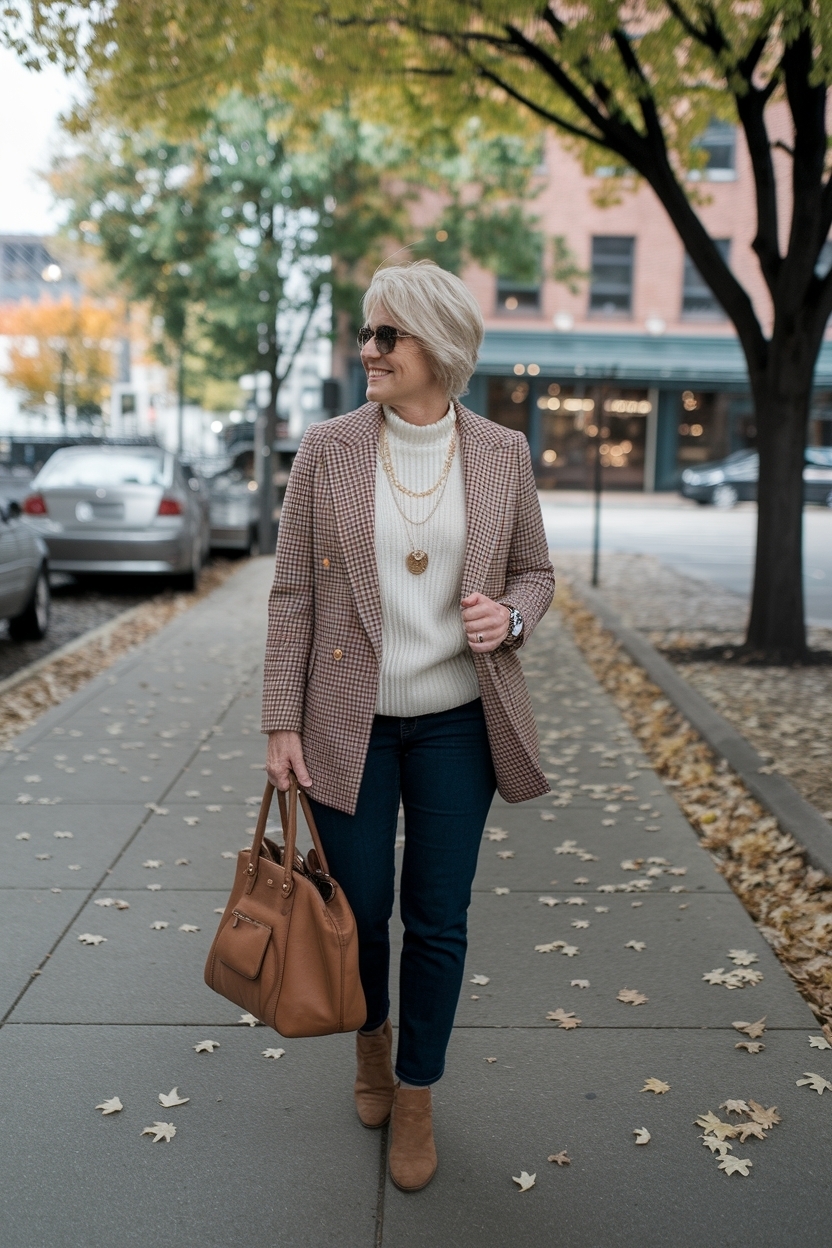 Fall Outfits for Petite Women Over 50 to Embrace outfit idea