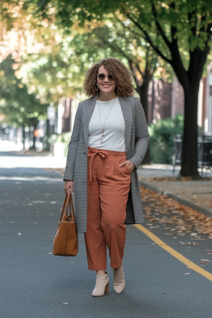 Fall Outfits Women Over 40 Casual Curvy: Flattering Styles outfit idea