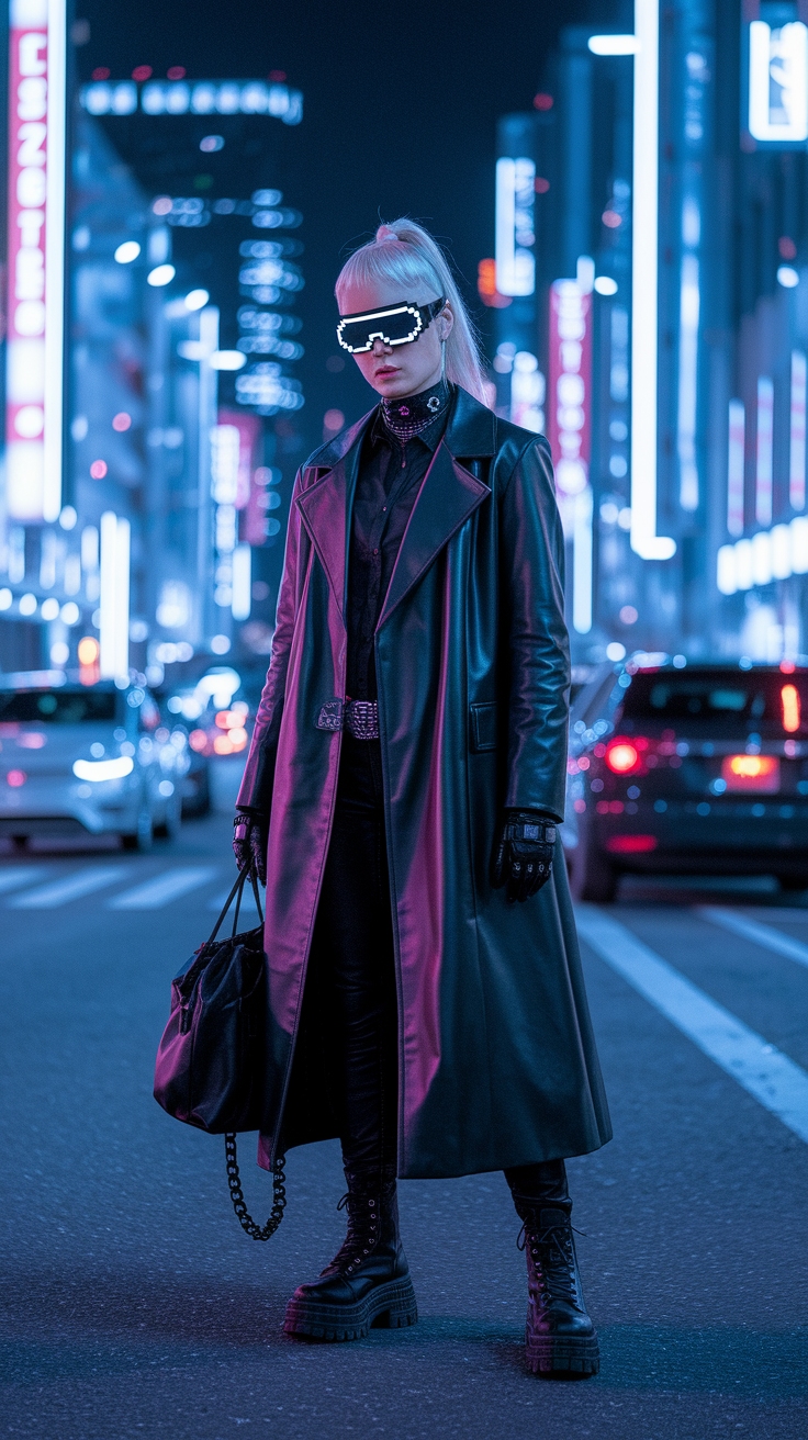 How to Rock Futuristic Cyberpunk Fashion This Year outfit idea