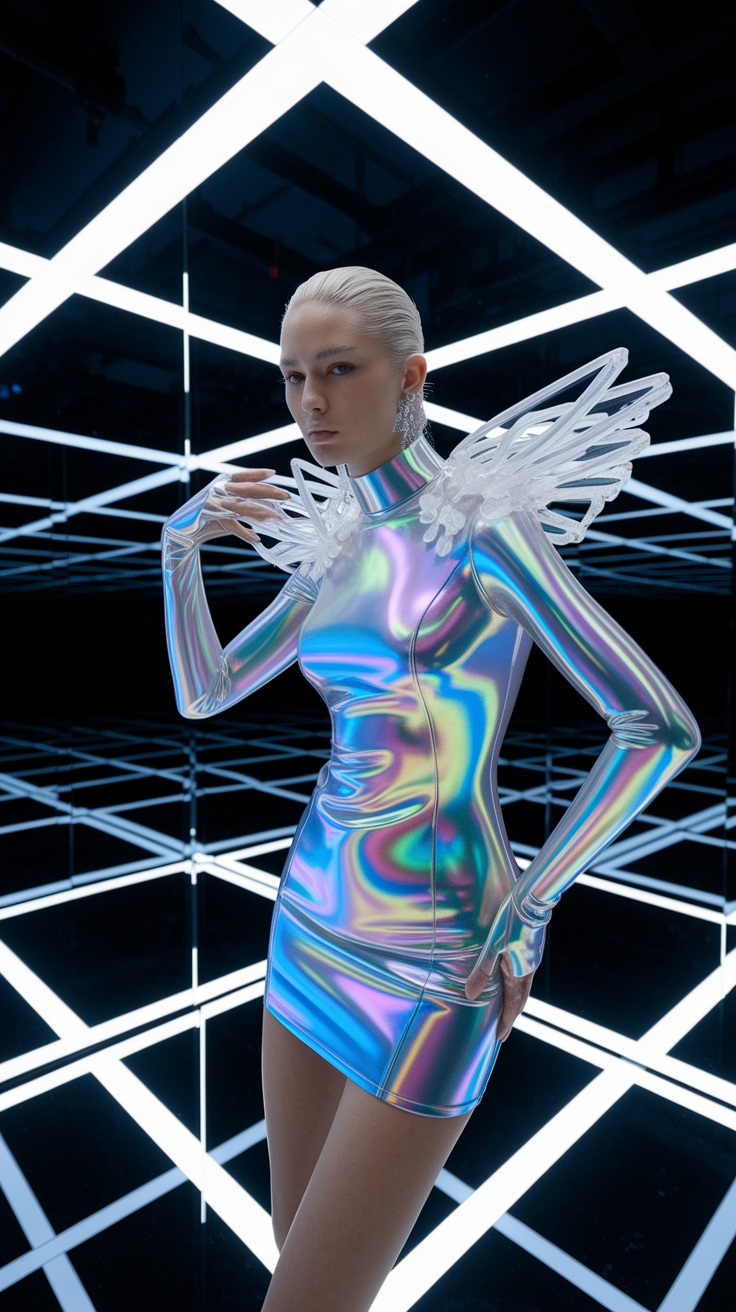 Creating a Stunning Futuristic Fashion Editorial outfit idea