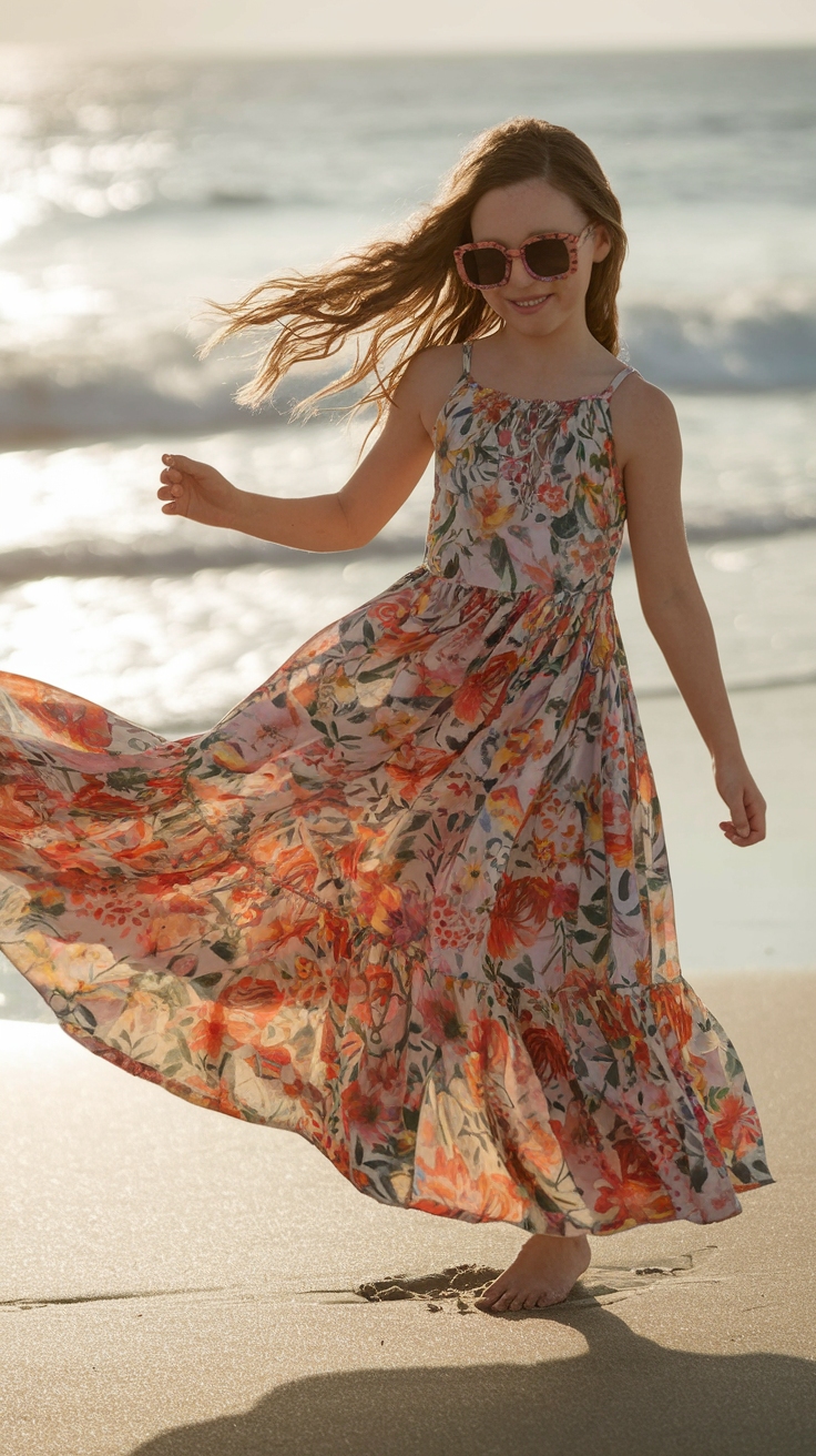 Girls Maxi Dresses: Versatile Styles for Young Fashionistas outfit idea