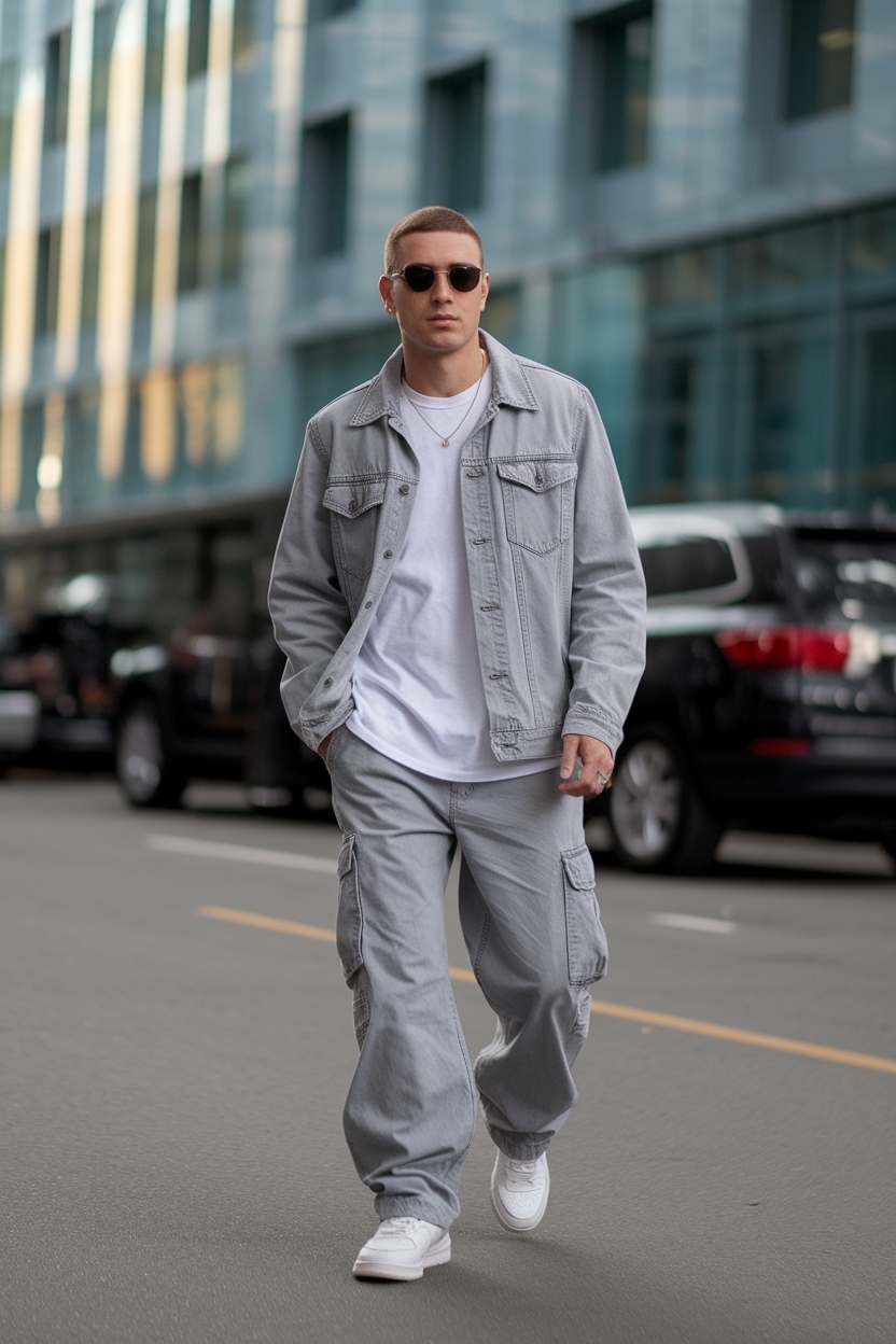 Gray Cargo Pants Outfit Men: Modern Styles for Everyday Life outfit idea