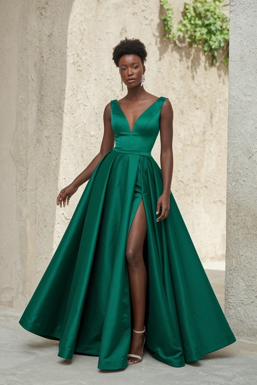 Green Prom Dresses Black Women: Bold and Beautiful Options outfit idea
