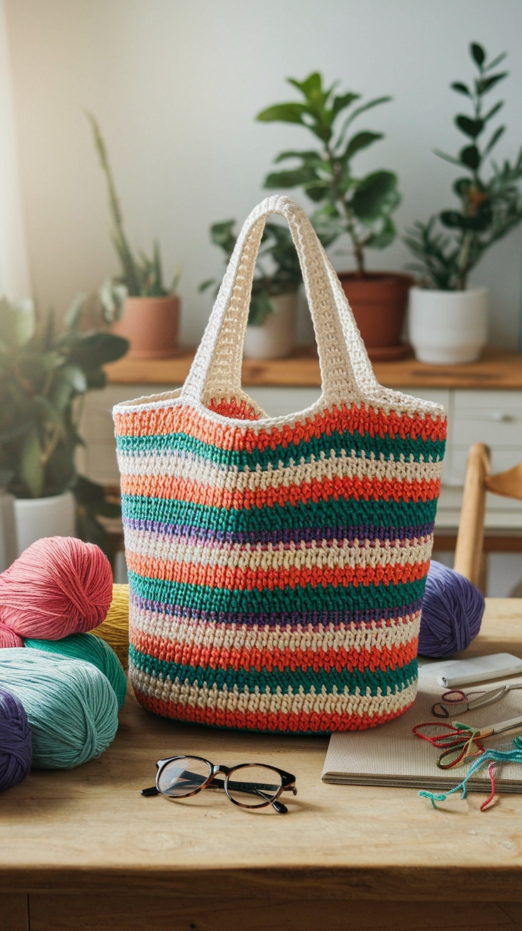 How to Crochet Tote Bag: Step-by-Step Instructions outfit idea