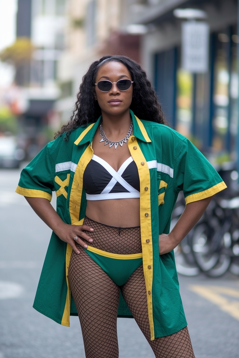Jamaica Outfits Black Women Baddie: Vibrant Island Vibes outfit idea