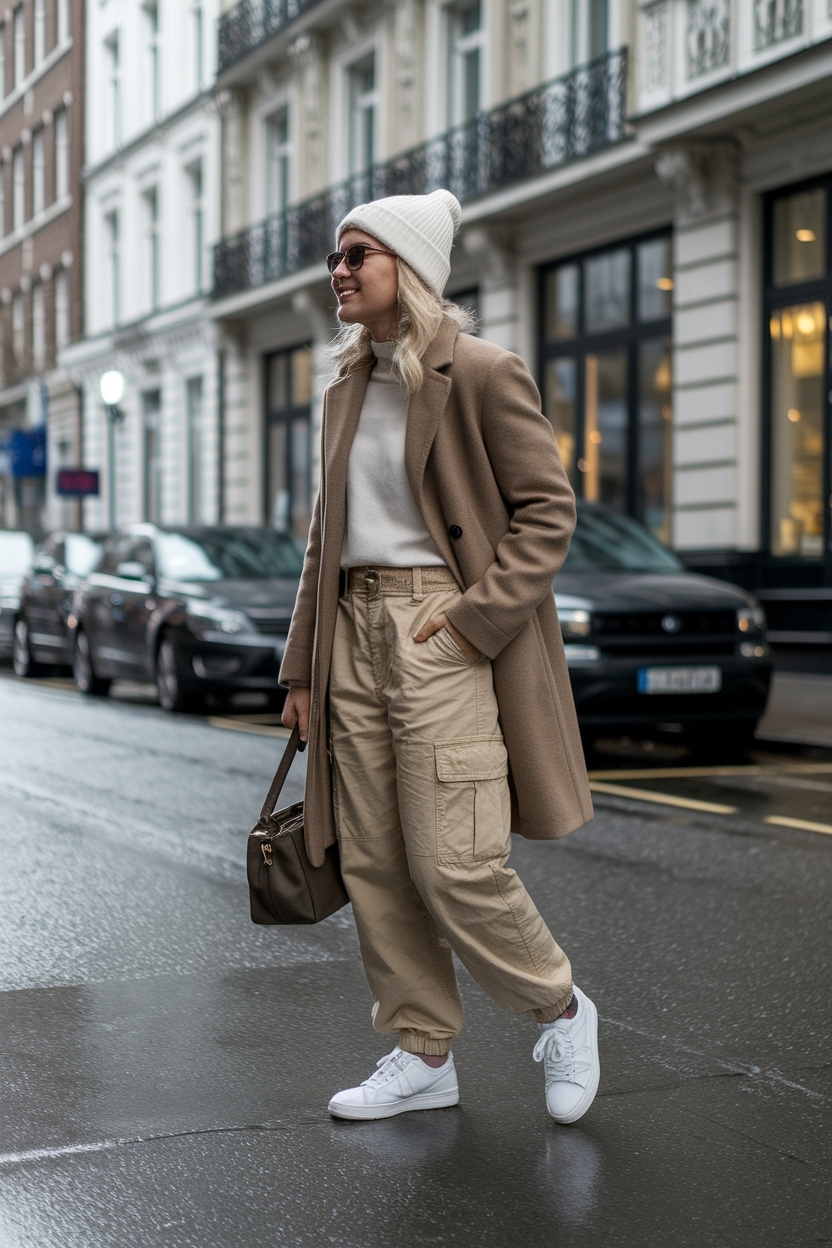 Khaki Cargo Pants Outfit Winter: Versatile Looks to Try outfit idea