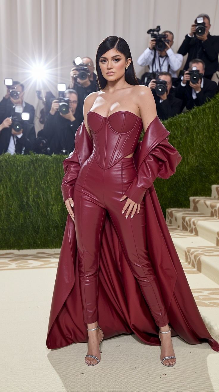 Kylie Jenner Red Outfit: Fierce and Fashion-Forward outfit idea