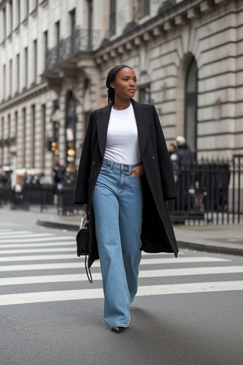 Low Rise Jeans Outfit Black Women: Retro-Inspired Vibes outfit idea