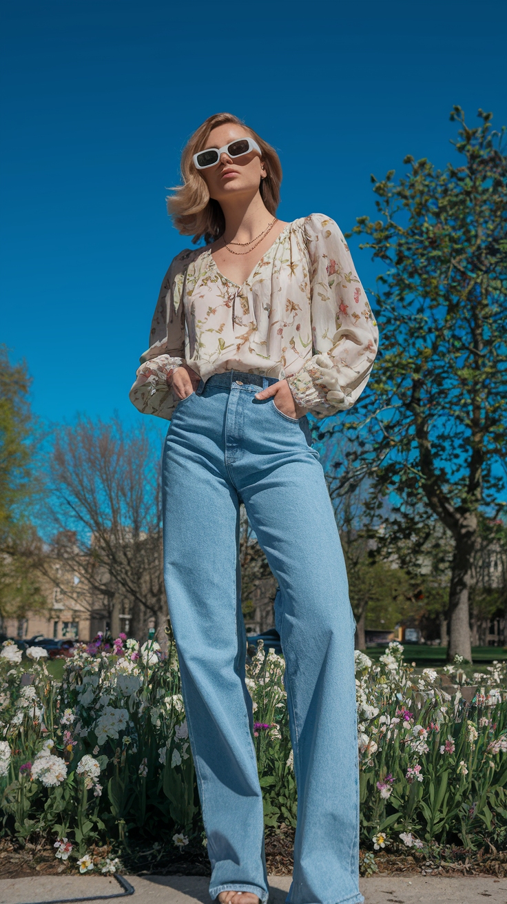 Low Rise Jeans Outfit Spring: Trendy and Comfortable outfit idea