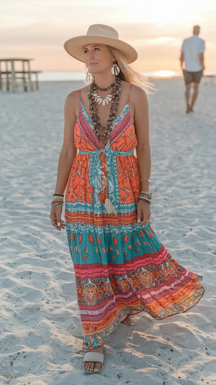 Maxi Dress Boho Style: Effortless Chic for Every Festival outfit idea