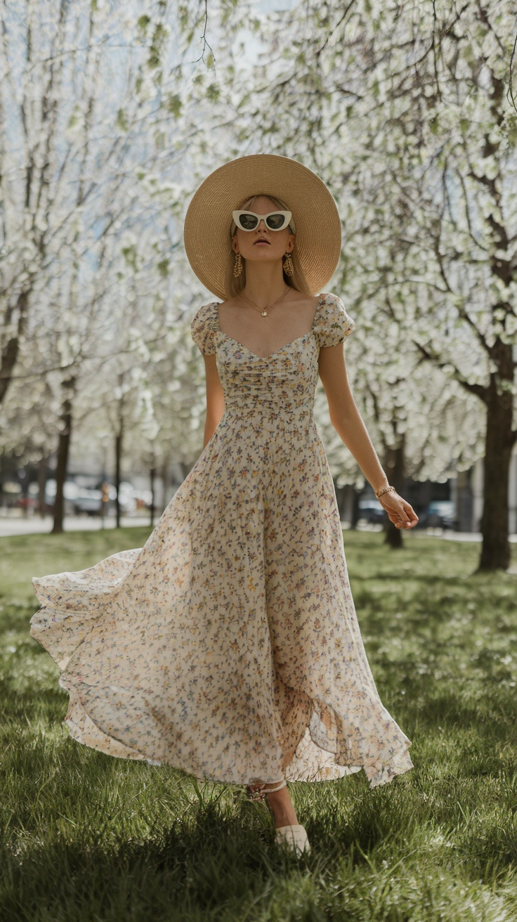 Maxi Dress Spring Outfit: Effortless Elegance for Spring outfit idea