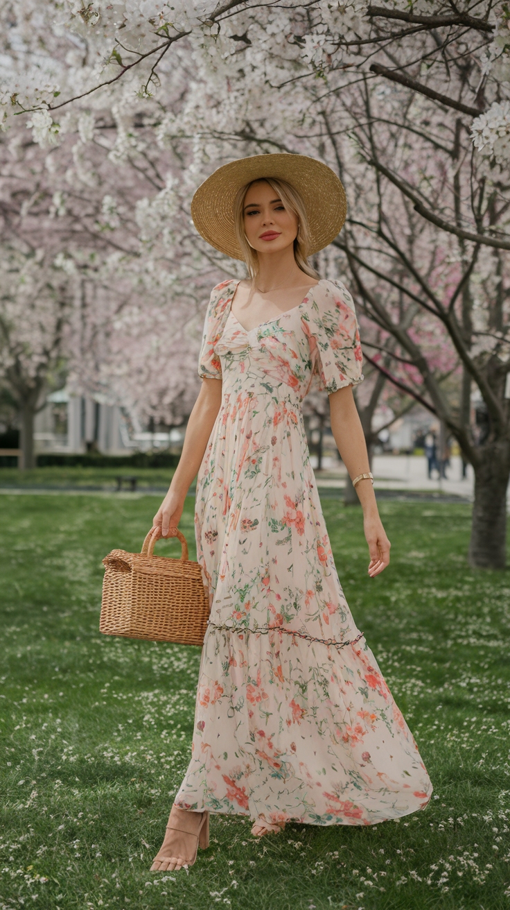 Maxi Dresses Spring: Flowing Styles for Warmer Days outfit idea