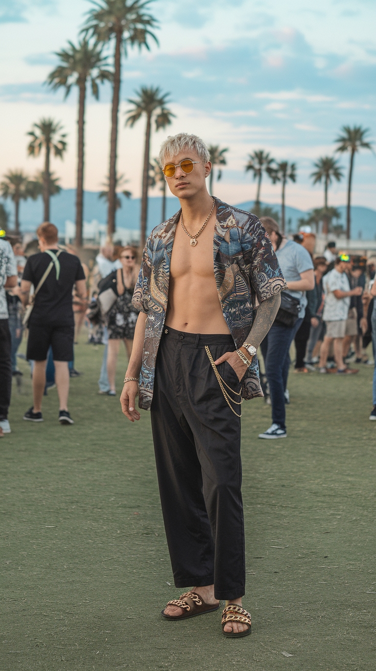 Men Coachella Outfits Festival Style: Trendy Looks for Music Lovers outfit idea