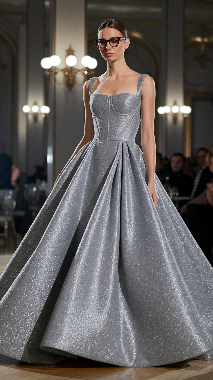 Sophisticated Metallic Formal Dress Trends to Explore outfit idea