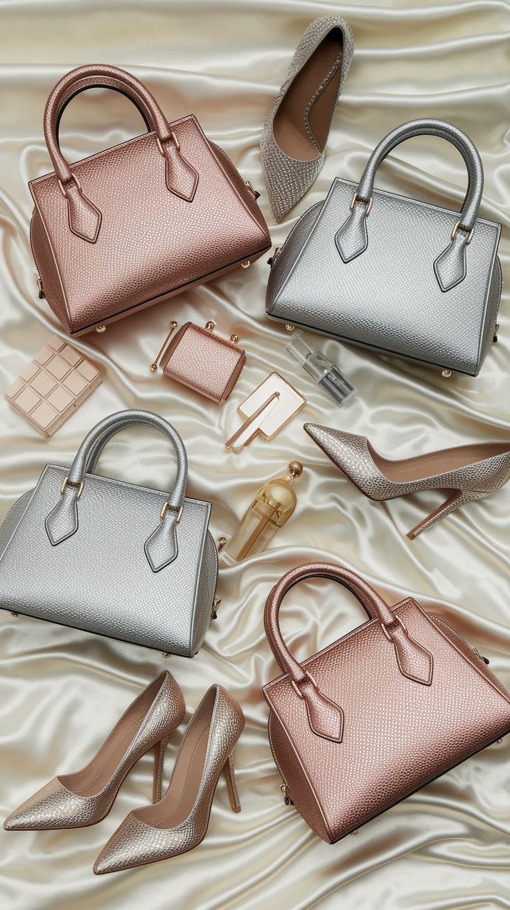 The Best Metallic Handbags to Elevate Your Outfit outfit idea