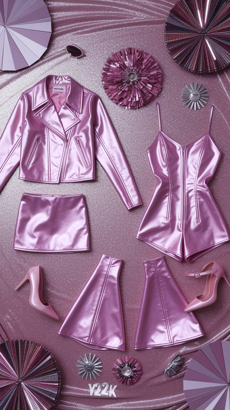Metallic Pink Outfit Ideas to Rock This Season outfit idea