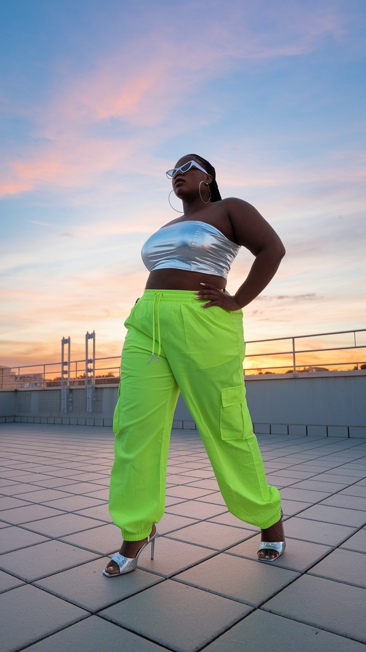 Stylish Metallic Top Outfit Black Women Will Adore outfit idea