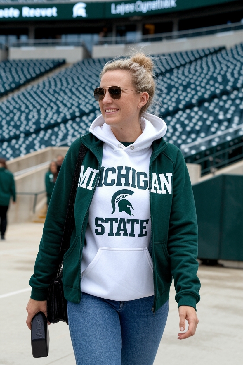 Perfect Michigan State Game Day Outfit for Fans outfit idea