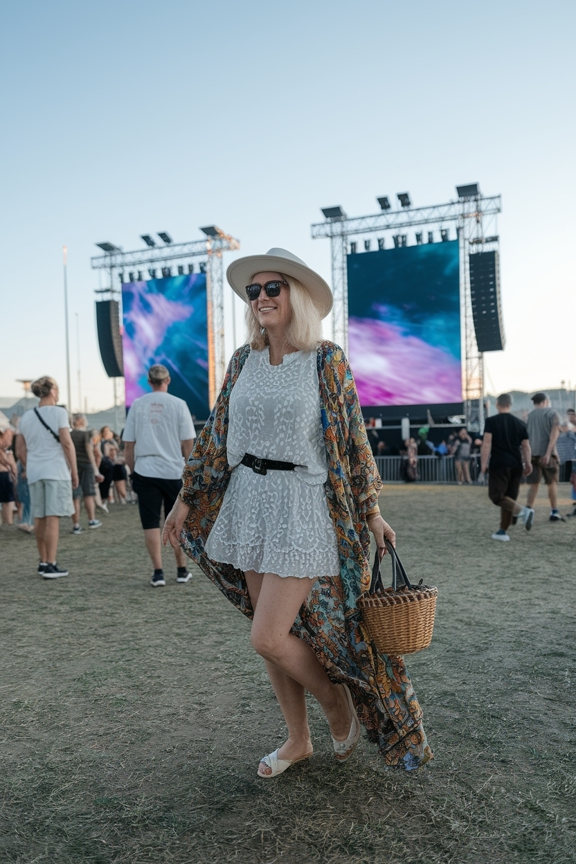 Music Festival Outfit for Women Over 40: Fun and Functional outfit idea