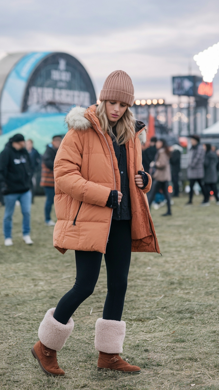 Music Festival Outfits Winter: Stay Warm and Chic outfit idea