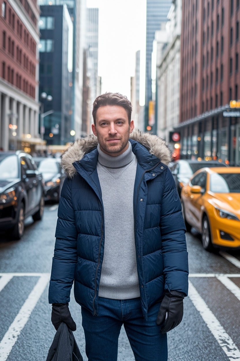 New York Winter Outfit Men: Urban Chic for the Cold outfit idea