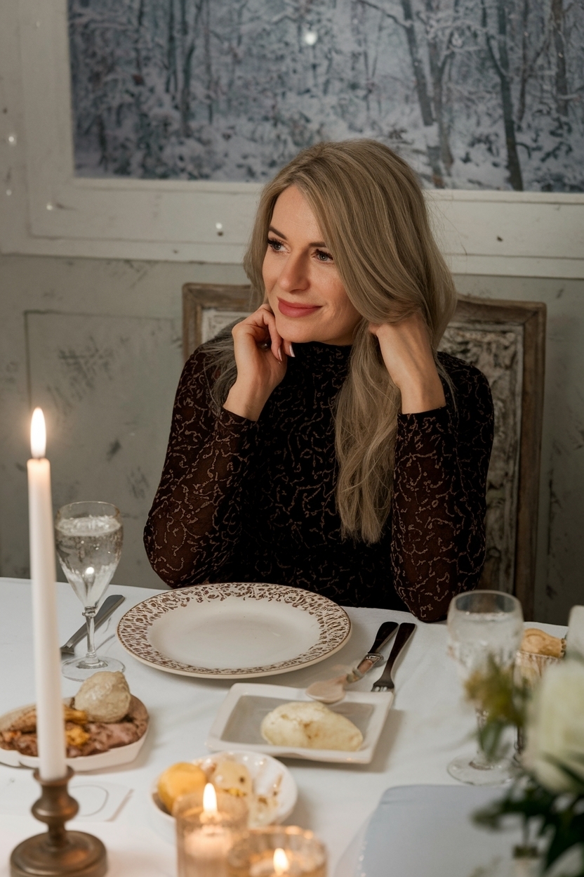 Nice Dinner Outfit Winter Classy for Cozy Evenings outfit idea