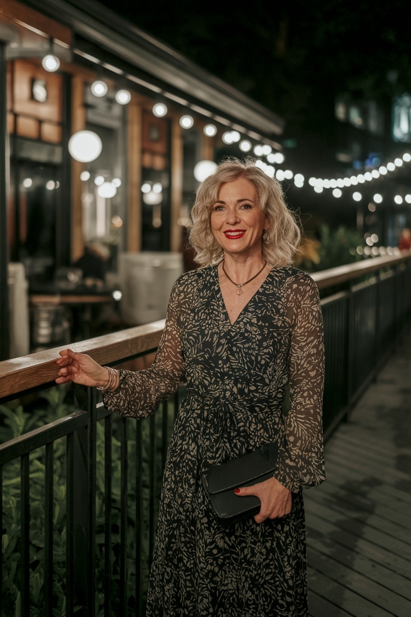Night Out Outfit for Women Over 40: Glam Up Your Evening outfit idea