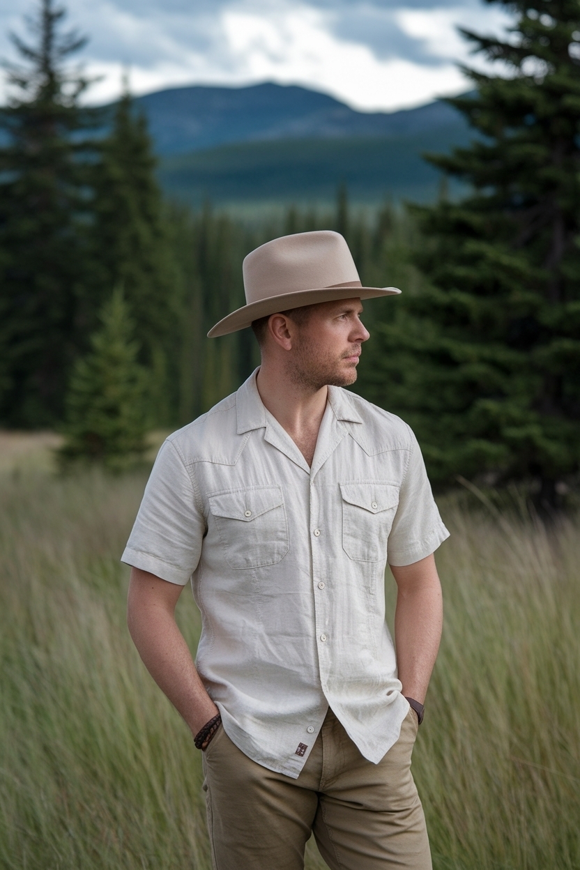 Off White Cotton Shirt Inspired by Breat: Effortless Style outfit idea