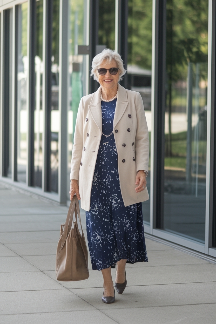 Office Casual Outfits Women Over 60: Professional Yet Fun outfit idea