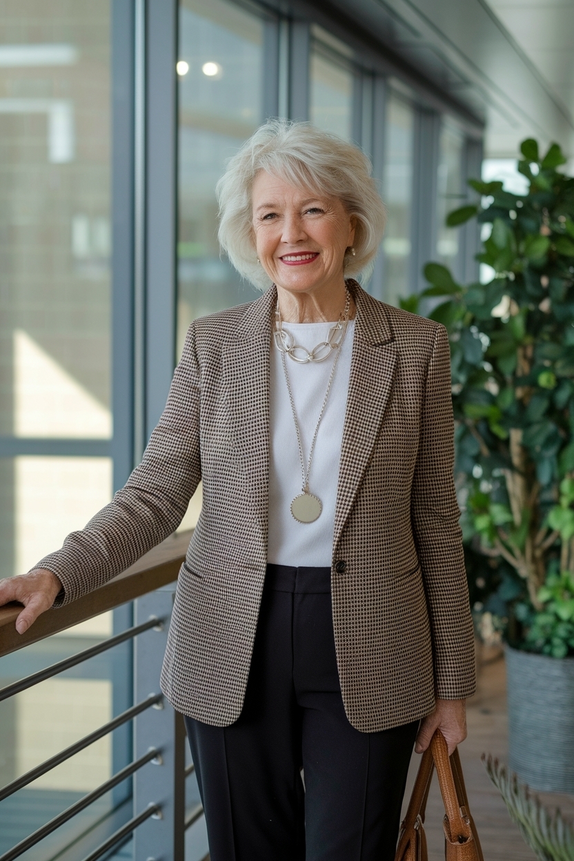 Office Outfits for Women Over 60: Stylish Work Wear outfit idea