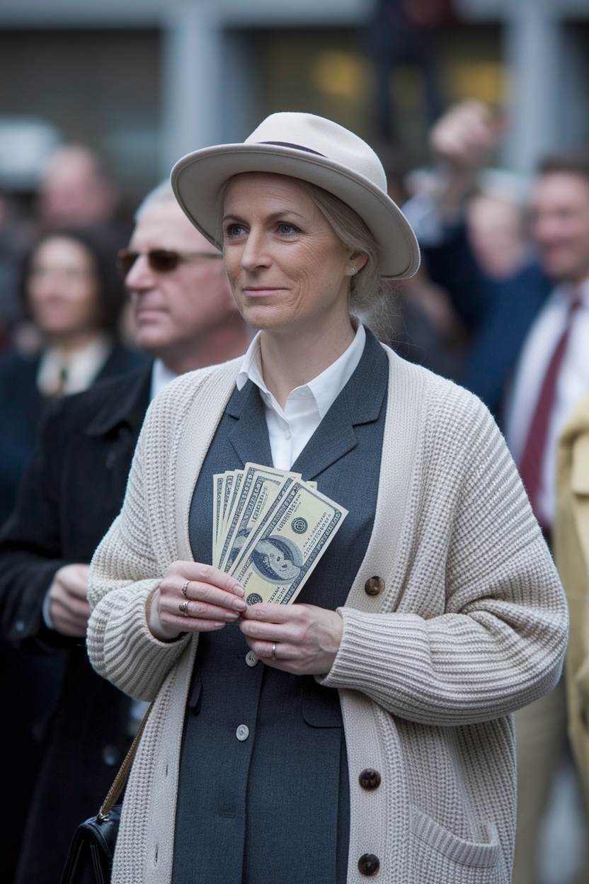 Old Money Outfit Women with Cardigan for Timeless Elegance outfit idea