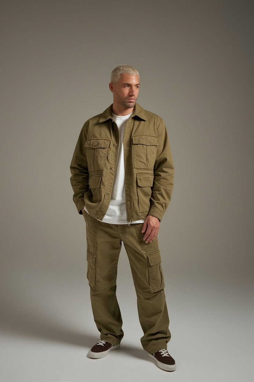 Olive Cargo Pants Outfit Men: Nature-Inspired Fashion Ideas outfit idea