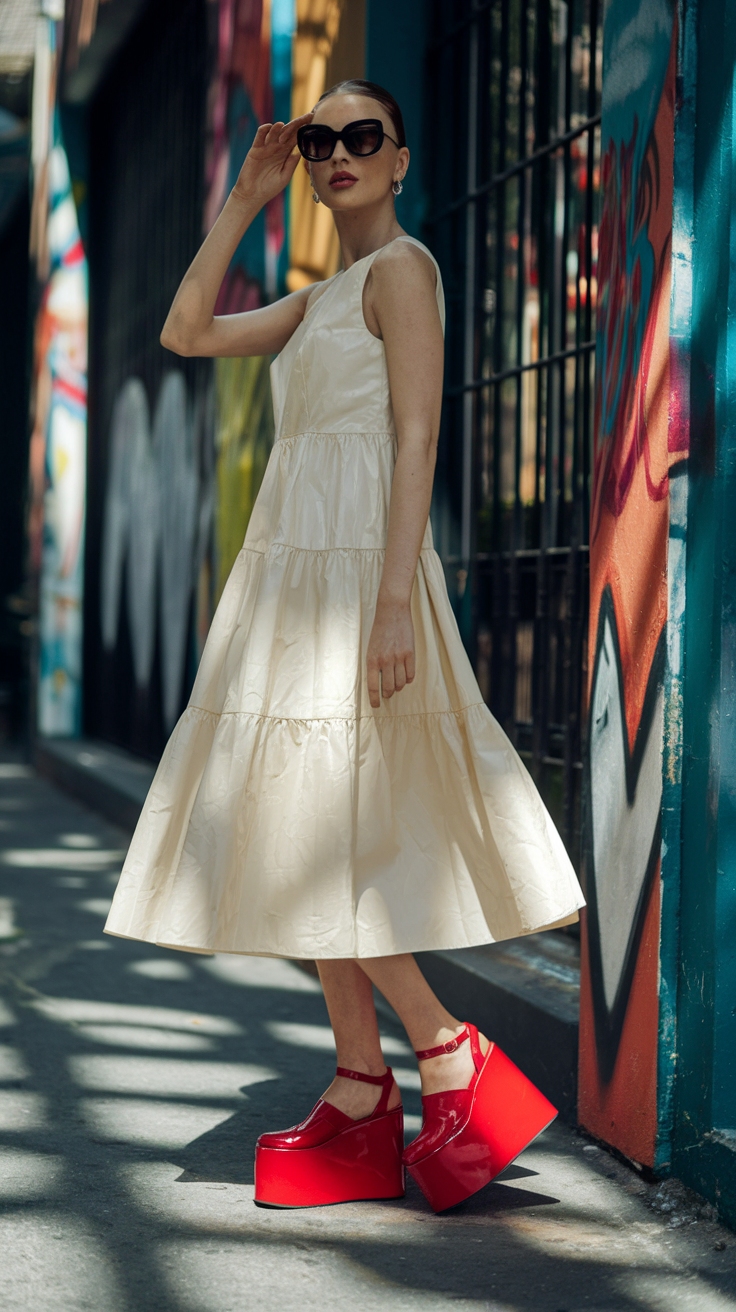 Platform Shoes: Elevate Your Festival Look outfit idea