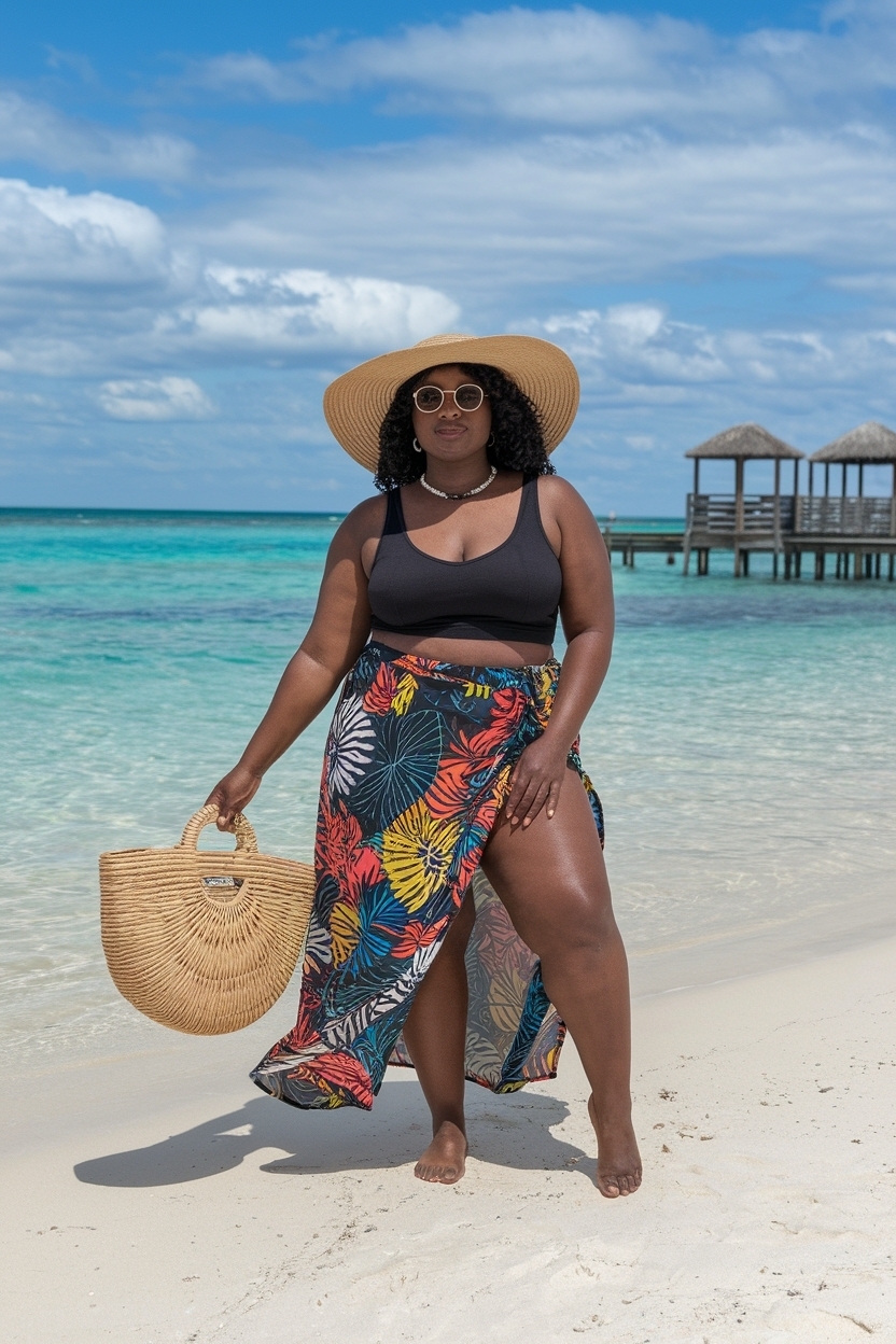 Plus Size Vacation Outfits Black Women for Stylish Getaways outfit idea