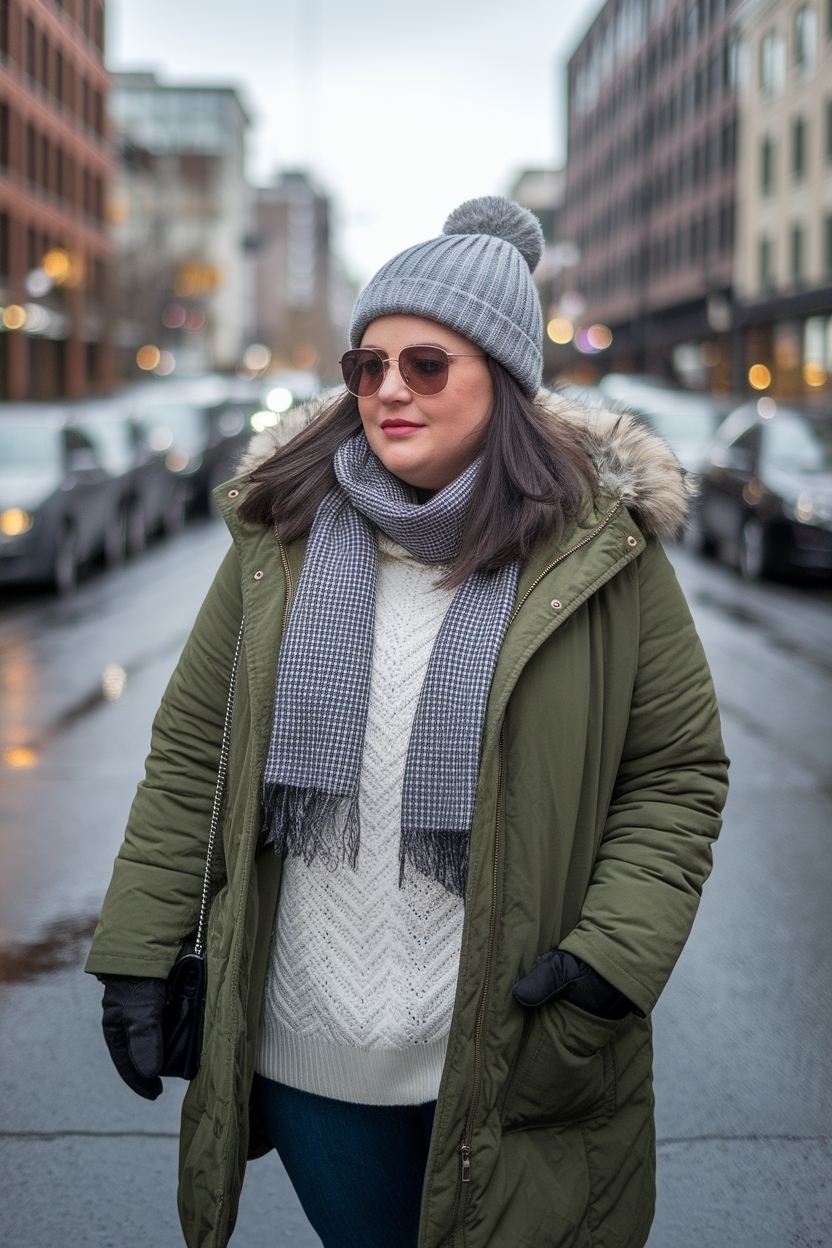 Plus Size Winter Outfits Cold Weather: Flattering Options outfit idea