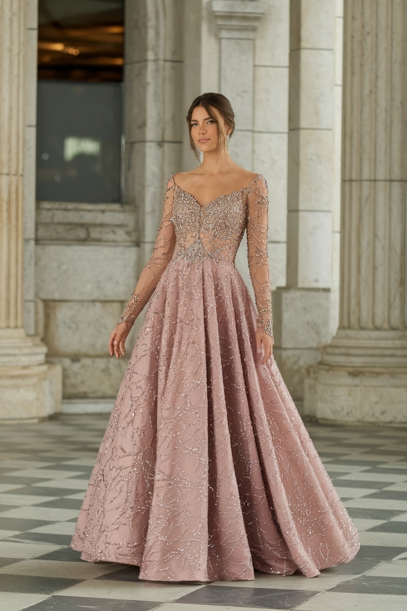 Prom Dresses Long with Sleeves: Timeless Favorites outfit idea