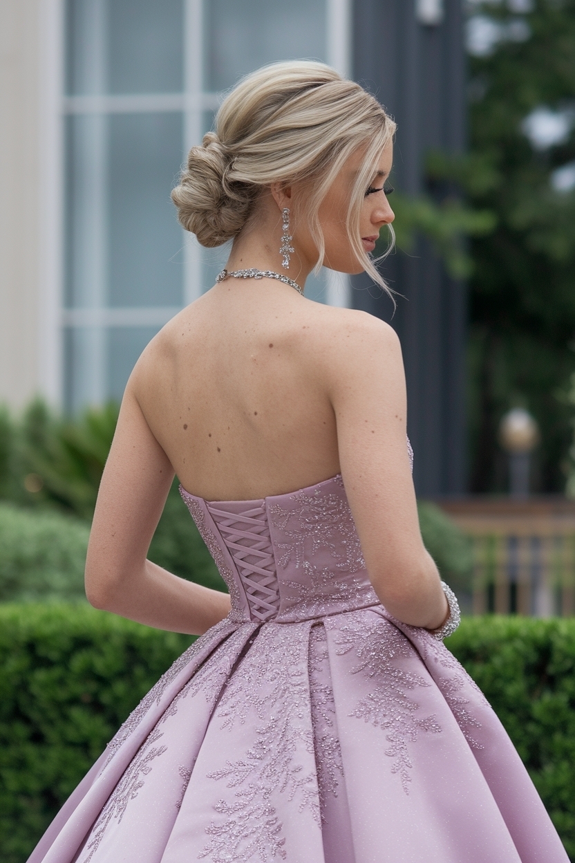 Prom Hairstyles for Strapless Dresses: Perfect Pairing Ideas outfit idea